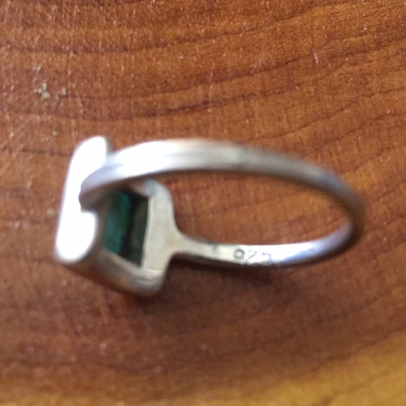 Turquoise and sterling ring - Picture 3 of 4